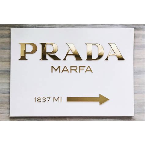 prada marfa sign gold